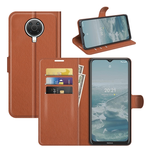 

For Nokia G10/G20 Litchi Texture Horizontal Flip Protective Case with Holder & Card Slots & Wallet(Brown)