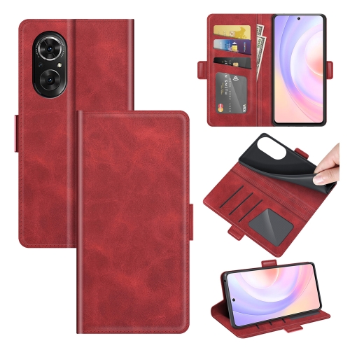 

For Honor 50 SE / Huawei nova 9 SE Dual-side Magnetic Buckle Horizontal Flip Leather Case with Holder & Card Slots & Wallet(Red)