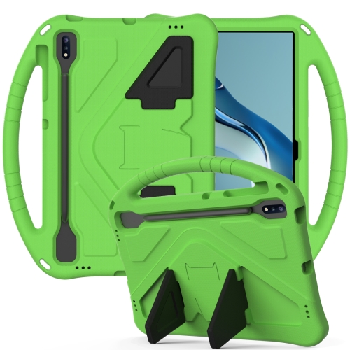 

For Huawei MatePad Pro 12.6 2021 EVA Flat Anti Falling Protective Case Shell with Holder(Green)