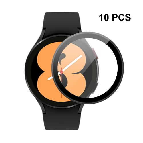 

10 PCS For Samsung Galaxy Watch4 44mm ENKAY Hat-Prince 3D Full Coverage Soft PC Edge + PMMA HD Screen Protector Film