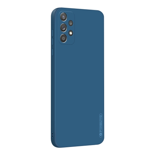 For Samsung Galaxy A52 4G/5G PINWUYO Touching Series Liquid Silicone TPU Shockproof Case(Blue)