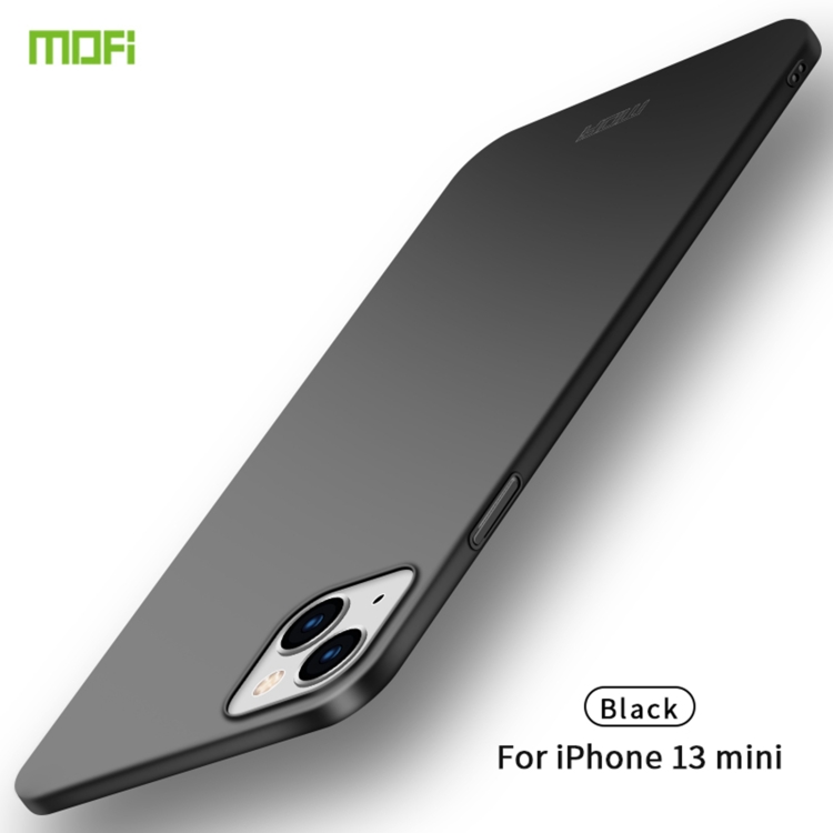 For iPhone 13 mini MOFI Frosted PC Ultra-thin Hard Case(Black)
