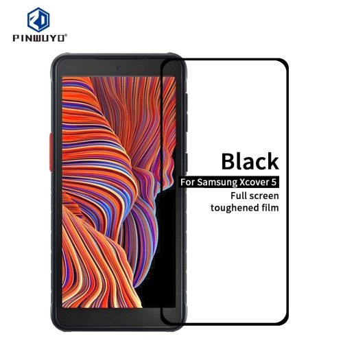 

For Samsung Galaxy Xcover 5 MOFI 9H 2.5D Full Screen Tempered Glass Film(Black)