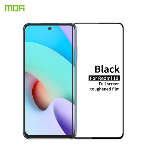 

For Xiaomi Redmi 10 MOFI 9H 2.5D Full Screen Tempered Glass Film(Black)