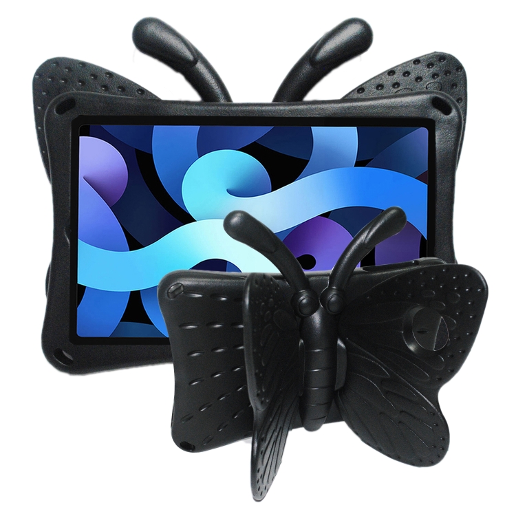 

For Galaxy Tab A 10.9 2019 T510 / T515 Butterfly Bracket Style EVA Children Falling Proof Cover Protective Case(Black)
