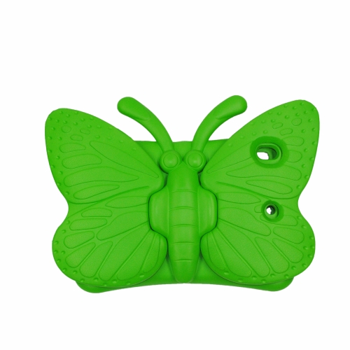 

Butterfly Bracket Style EVA Children Falling Proof Cover Protective Case For iPad 10.2 2021(Green)