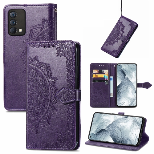 

For OPPO Realme GT Master Mandala Embossing Pattern Horizontal Flip Leather Case with Holder & Card Slots & Wallet & Lanyard(Purple)