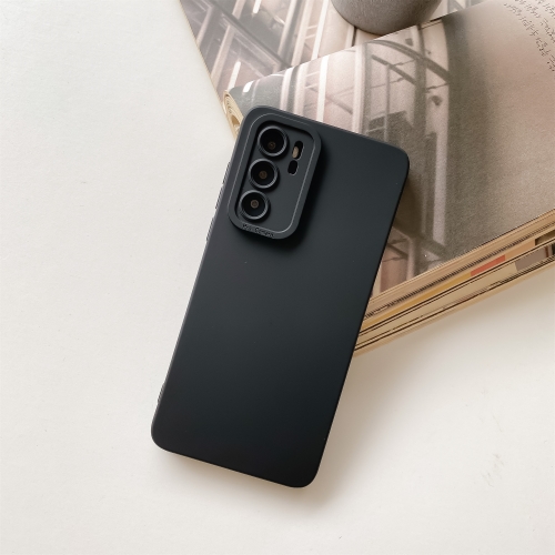 

For Huawei Nova 7 Pro 5G Straight Side Liquid Silicone Phone Case (Black)