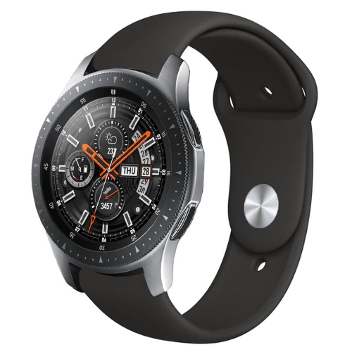 Monochrome Silicone Watch Band for Samsung Galaxy Watch Active 2 22mm(black) гироскопический тренажер для рук xiaomi yunmai gyroscopic wrist trainer ymgb z701 red