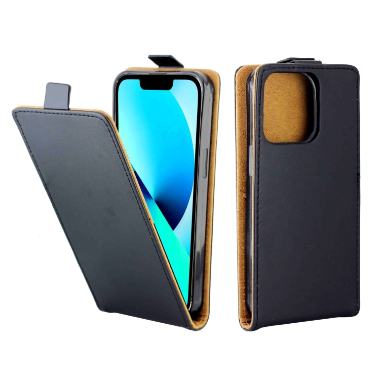 

Business Style Vertical Flip TPU Leather Case with Card Slot For iPhone 13 Pro(Black)