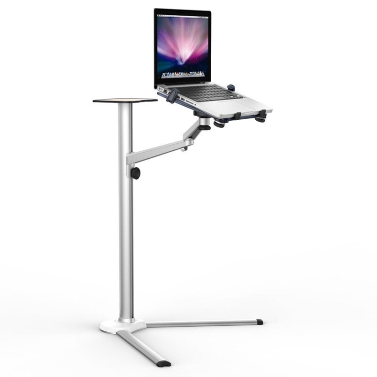 

UP-8 3-in-1 Multifunction Adjustable Computer Floor Stand with Mouse Tray