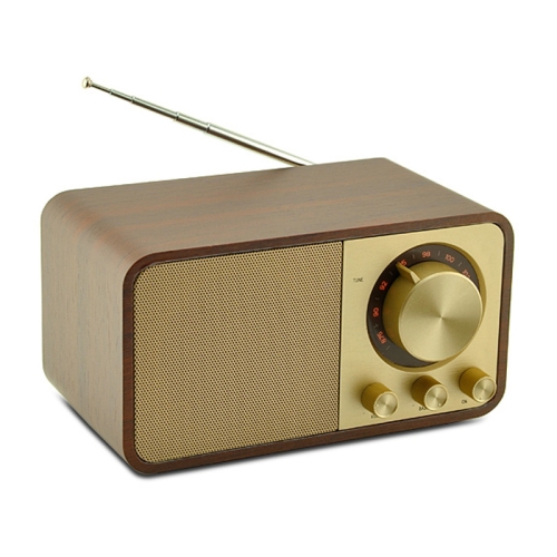 OneDer JY-66 Wooden Wireless BT5.0 Retro Classic Speaker FM Radio Support TF / U-Disk / AUX