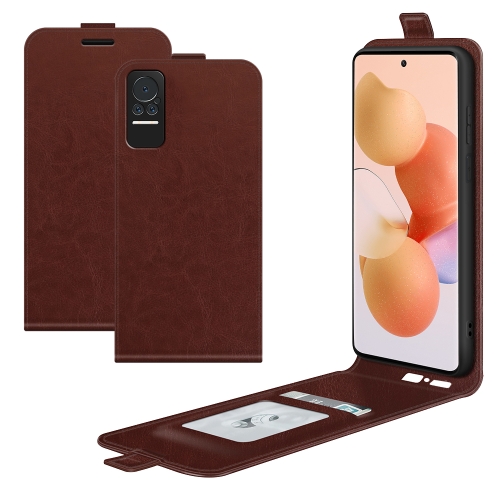 

For Xiaomi Civi R64 Texture Single Vertical Flip Leather Protective Case with Card Slots & Photo Frame(Brown)