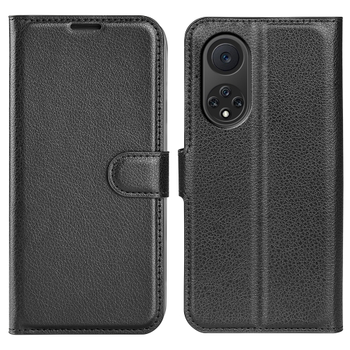 

For Huawei nova 9 Litchi Texture Horizontal Flip Protective Case with Holder & Card Slots & Wallet(Black)