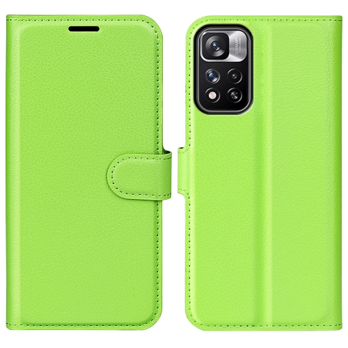 

For Xiaomi Redmi Note 11 Pro / Note 11 Pro+ Litchi Texture Horizontal Flip Protective Case with Holder & Card Slots & Wallet(Green)