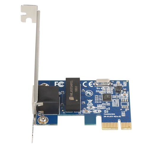 

RTL8111F PCIe Gigabit PCI Express Card 10/100 / 1000Mbps RJ45 Lan Ethernet Adapter