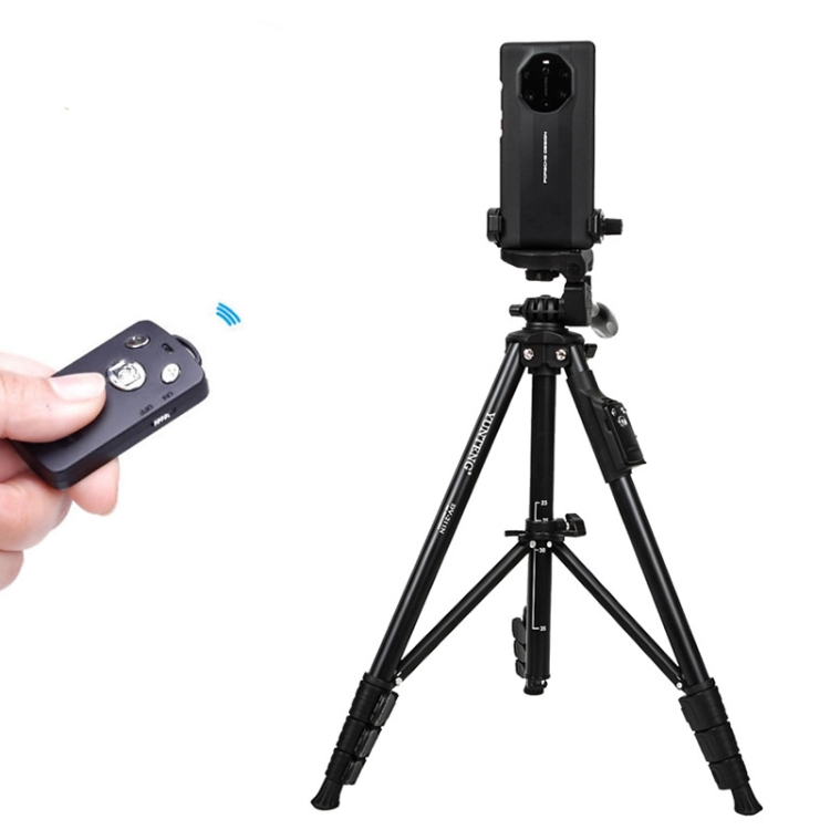 YUNTENG 211N Aluminum Tripod Mount with Bluetooth Remote Control