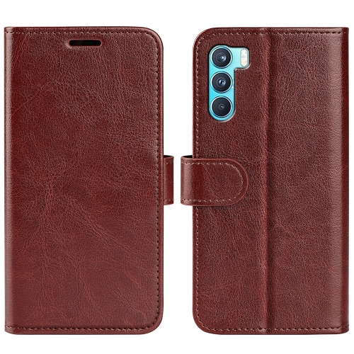 For OPPO K9 Pro R64 Texture Single Horizontal Flip Protective Case with Holder & Card Slots & Wallet& Photo Frame(Brown)