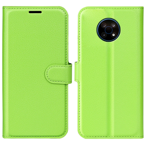 

For Nokia G50 Litchi Texture Horizontal Flip Protective Case with Holder & Card Slots & Wallet(Green)