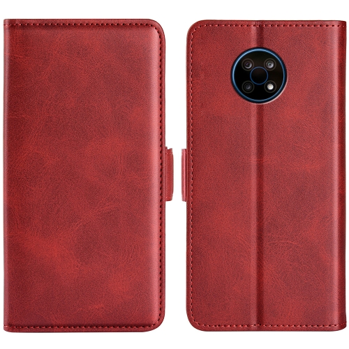 

For Nokia G50 Dual-side Magnetic Buckle Horizontal Flip Phone Leather Case with Holder & Card Slots & Wallet(Red)