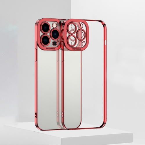 

For iPhone 13 Electroplating TPU Phone Case(Red)