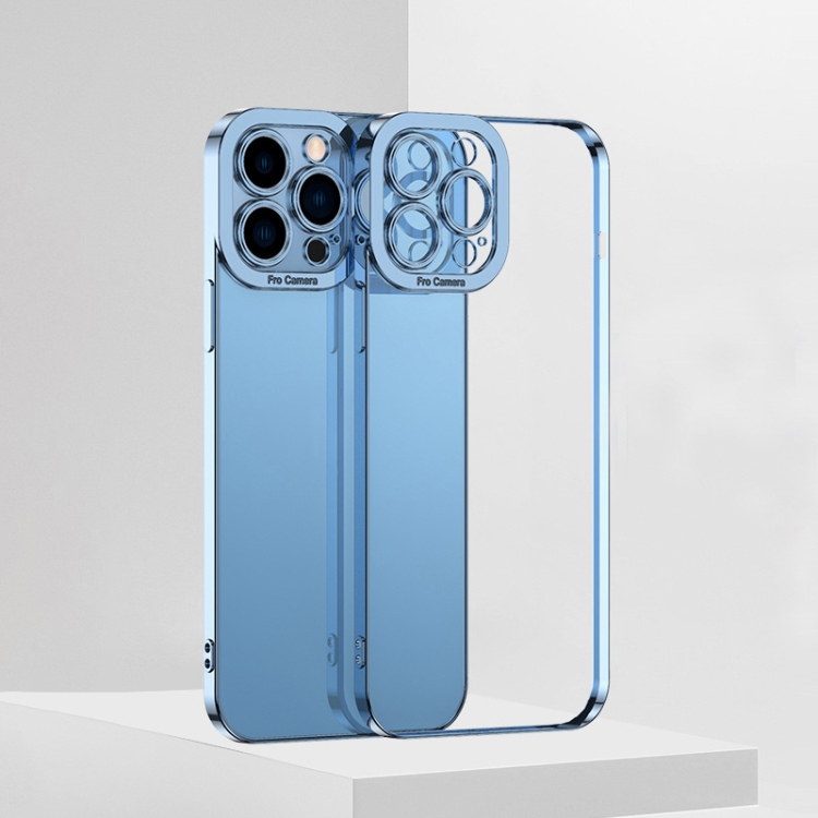 

Electroplating TPU Phone Case For iPhone 13(Blue)