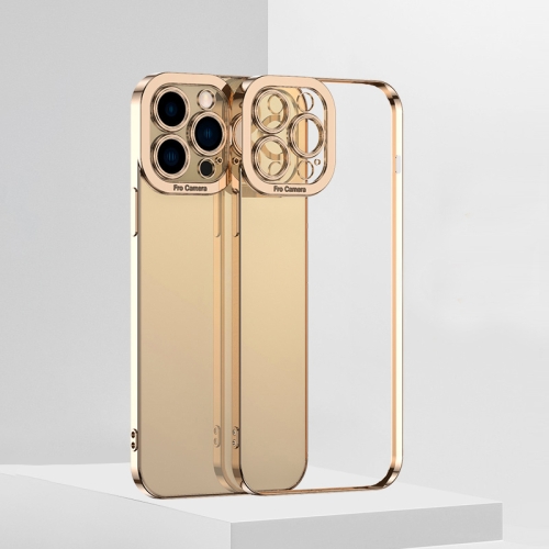 

Electroplating TPU Phone Case For iPhone 13(Gold)