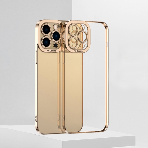

For iPhone 13 Pro Electroplating TPU Phone Case (Gold)