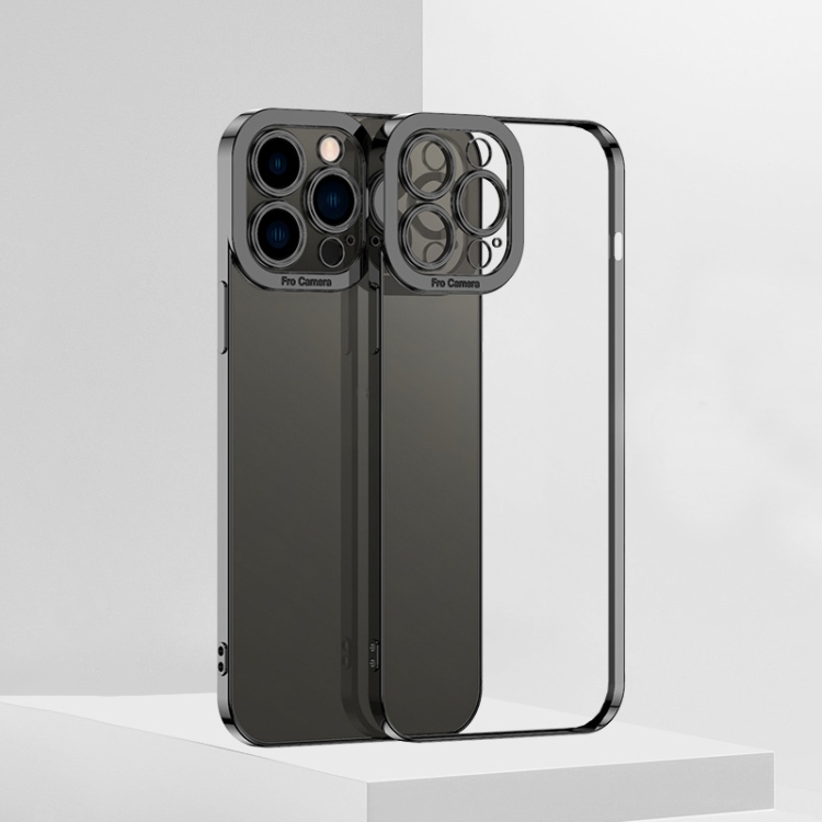 

For iPhone 11 Pro Max Electroplating TPU Phone Case (Black)