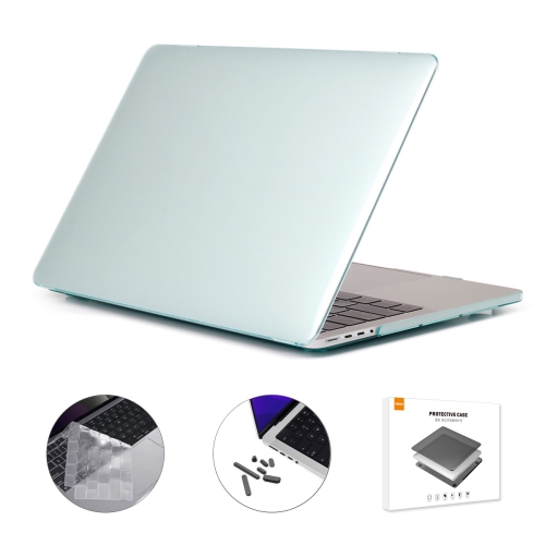 

ENKAY Hat-Prince 3 in 1 Crystal Laptop Protective Case + TPU Keyboard Film + Anti-dust Plugs Set for MacBook Pro 16.2 inch A2485 2021, Version:US Version(Light Green)