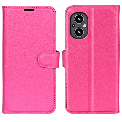 

For OnePlus Nord N20 5G Litchi Texture Horizontal Flip Protective Case with Holder & Card Slots & Wallet(Rose Red)