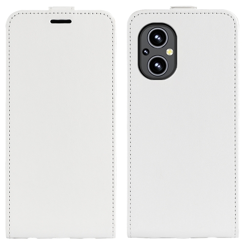 

For OnePlus Nord N20 5G R64 Texture Single Vertical Flip Leather Protective Case with Card Slots & Photo Frame(White)