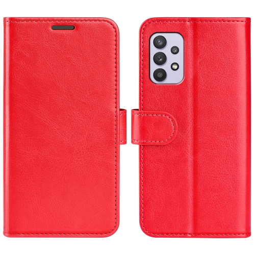 

For Samsung Galaxy A53 5G R64 Texture Horizontal Flip Leather Case with Holder & Card Slots & Wallet & Photo Frame(Red)