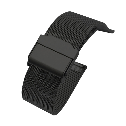 

For Huawei Watch 3 Pro Stainless Steel Milan Double Buckle Watch Band(Black)