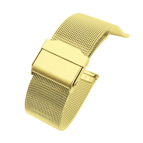 

For Huawei Watch GT 2 42mm Stainless Steel Milan Double Buckle Watch Band(Gold)