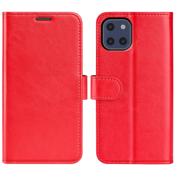 

For Samsung Galaxy A03 164mm R64 Texture Horizontal Flip Leather Case with Holder & Card Slots & Wallet & Photo Frame(Red)