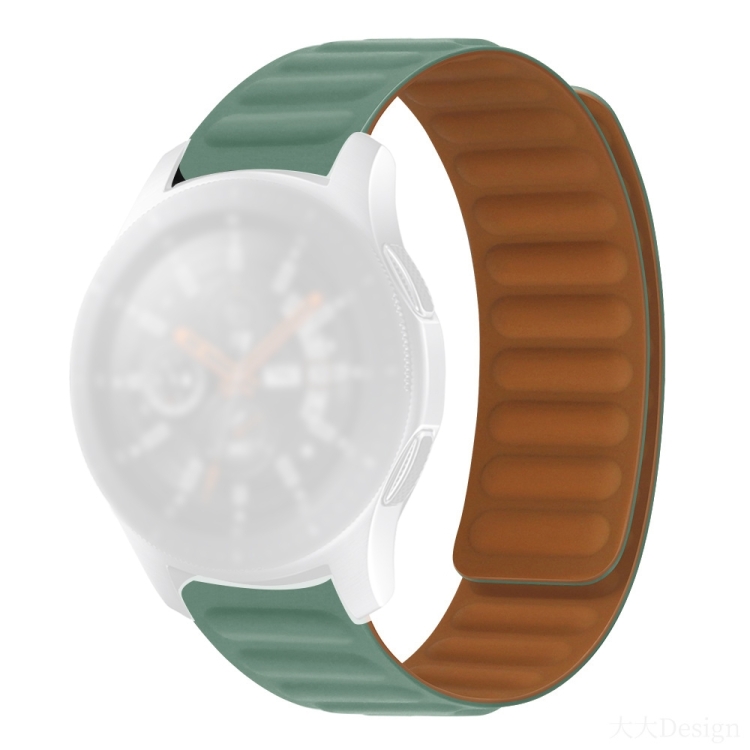 

Silicone Magnetic Watch Band For Huawei GT 3 42mm(Pine Needle Green)