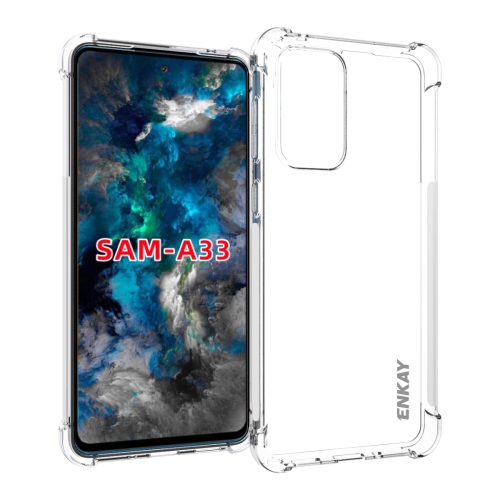 For Samsung Galaxy A33 5G ENKAY Transparent TPU Shockproof Case