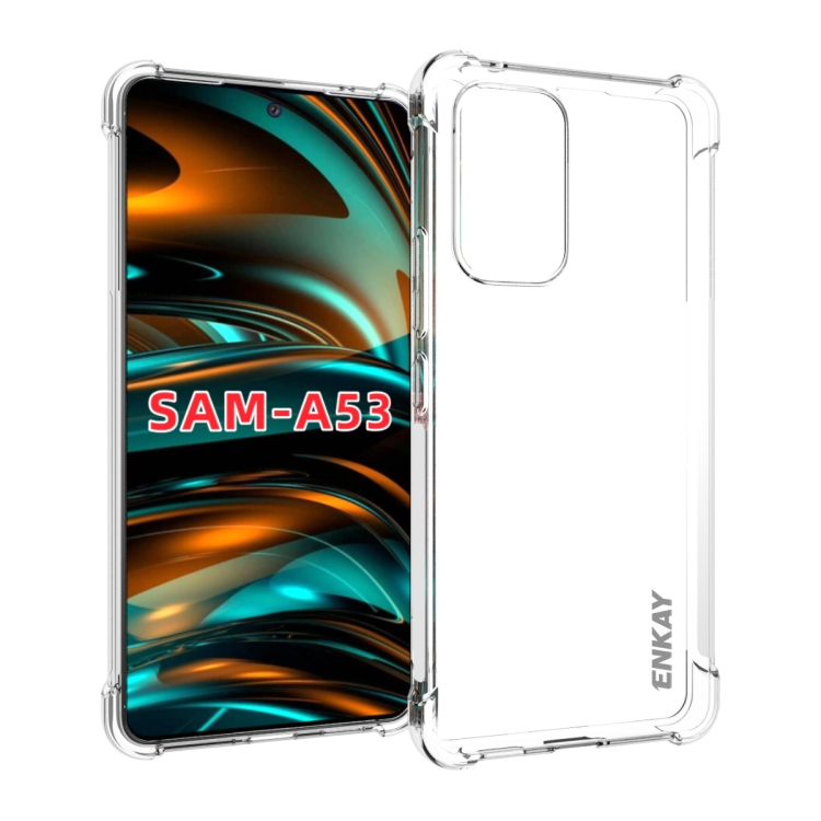 

For Samsung Galaxy A53 5G ENKAY Transparent TPU Shockproof Case