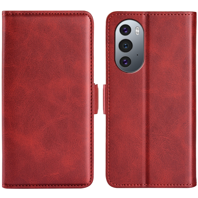 

For Motorola Edge X30 Dual-side Magnetic Buckle Leather Phone Case(Red)