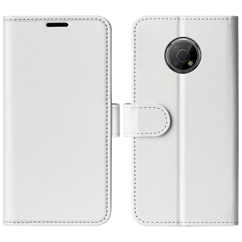 

For Nokia G300 R64 Texture Single Horizontal Flip Phone Case(White)