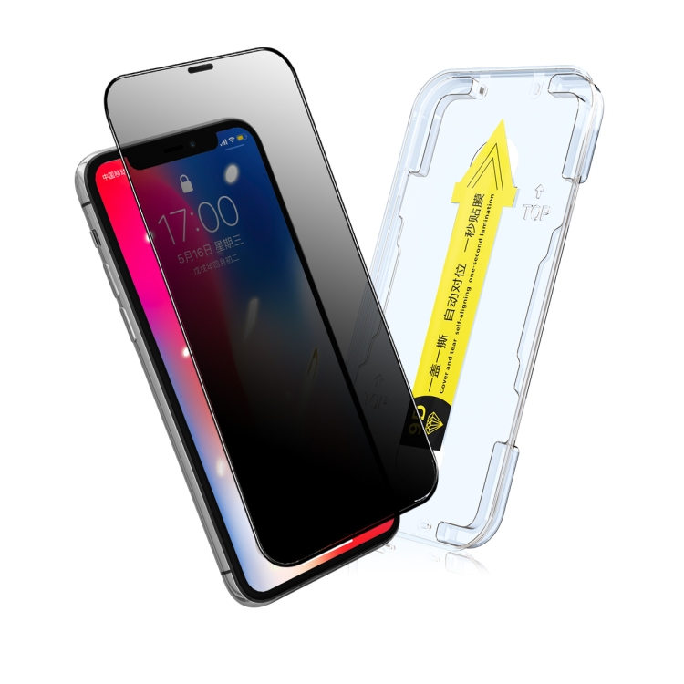 

ENKAY Quick Stick Anti-peeping Tempered Glass Film For iPhone 11 / XR