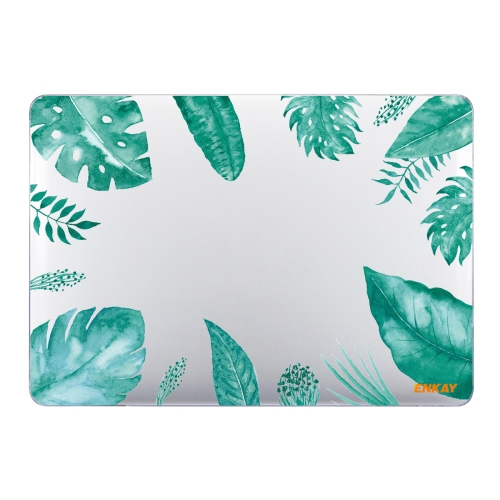 

ENKAY Hat-Prince Forest Series Pattern Laotop Protective Crystal Case for MacBook Pro 16.2 inch A2485 2021(Green Leaf Pattern)