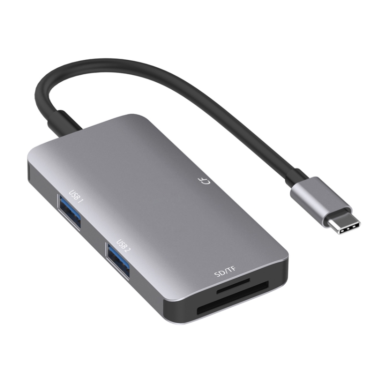 

5 in 1 Data Read HUB Adapter with SD / TF / CF Card, Dual USB3.0 Ports
