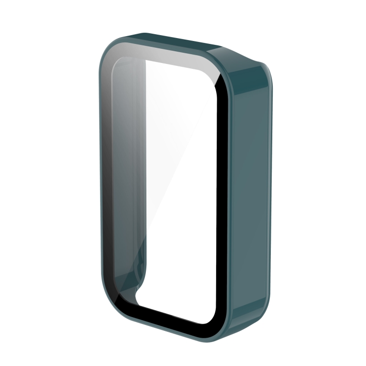 

For Xiaomi Redmi smart band pro PC + Toughened Film Integrated Case(Green)