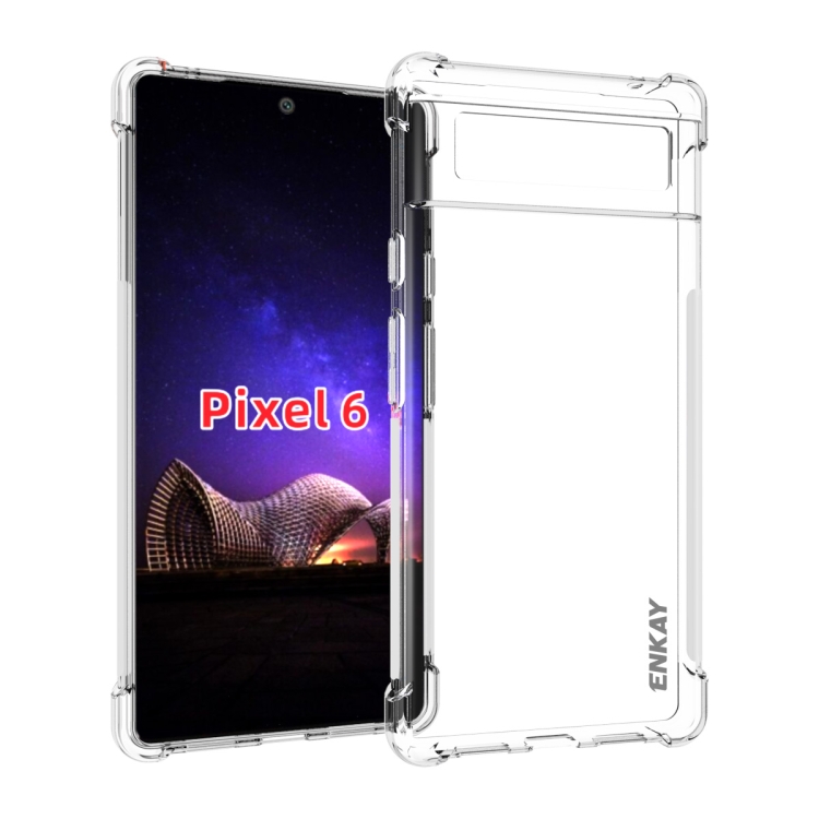 

For Google Pixel 6 ENKAY Transparent TPU Shockproof Case