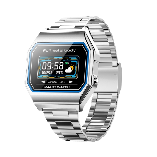 

KW18 IP67 0.96 inch Steel Watchband Color Screen Smart Watch(Silver)