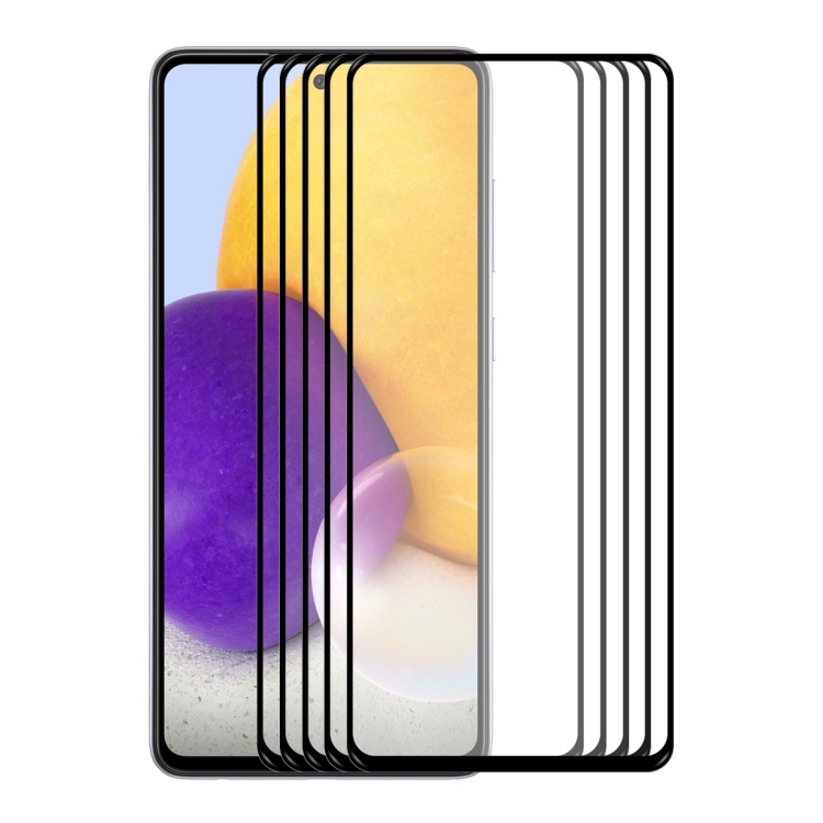 

5 PCS For Samsung Galaxy A73 ENKAY 0.26mm 9H Tempered Glass Full Film