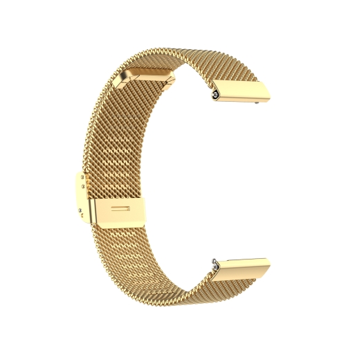 

For Samsung Galaxy Gear S3 Milan Metal Steel Mesh One Buckle Strap(Gold)