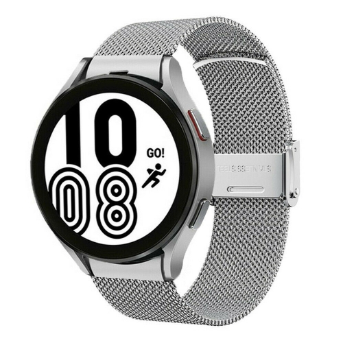 

For Samsung Galaxy Watch 4 Classic 42mm / 46mm Milan Metal Steel Mesh Buckle Watch Band(Silver)